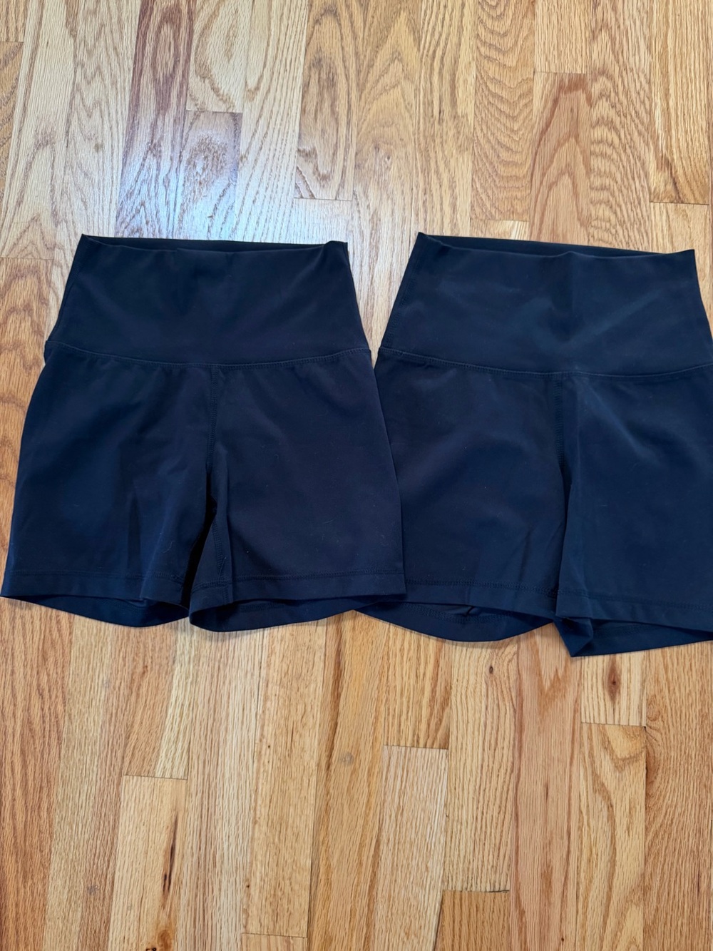 Yogalicious Black High-Waist Athletic Shorts Set